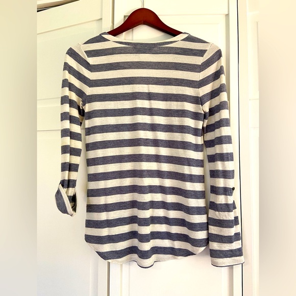 LUCKY BRAND Striped Henley Shirt XS - Picture 4 of 4
